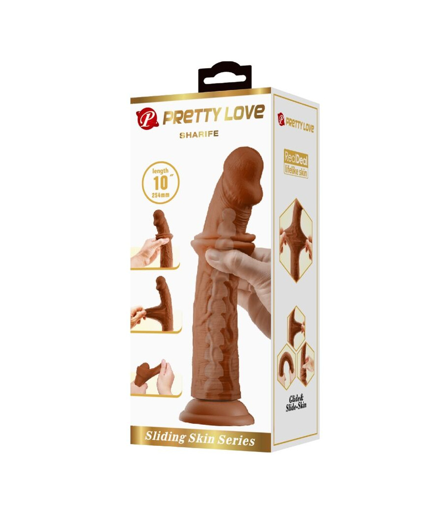 PRETTY LOVE - SHARIFE REALISTISCHER DILDO 25 CM BRAUN