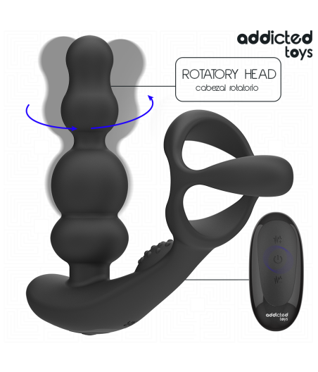 ADDICTED TOYS - ROTATING PROSTATE MASSAGER REMOTE CONTROL