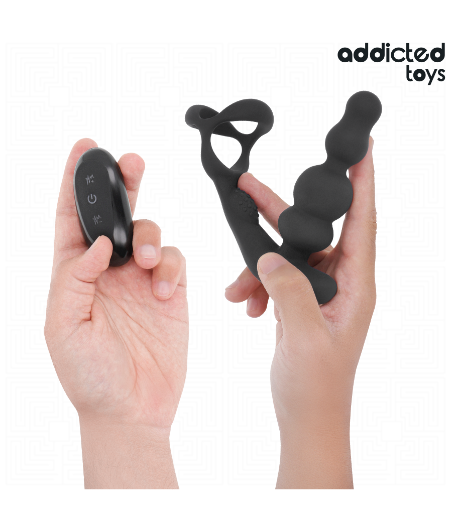 ADDICTED TOYS - MASSAGEADOR DE PRÓSTATA GIRATÓRIO COM CONTROLE REMOTO