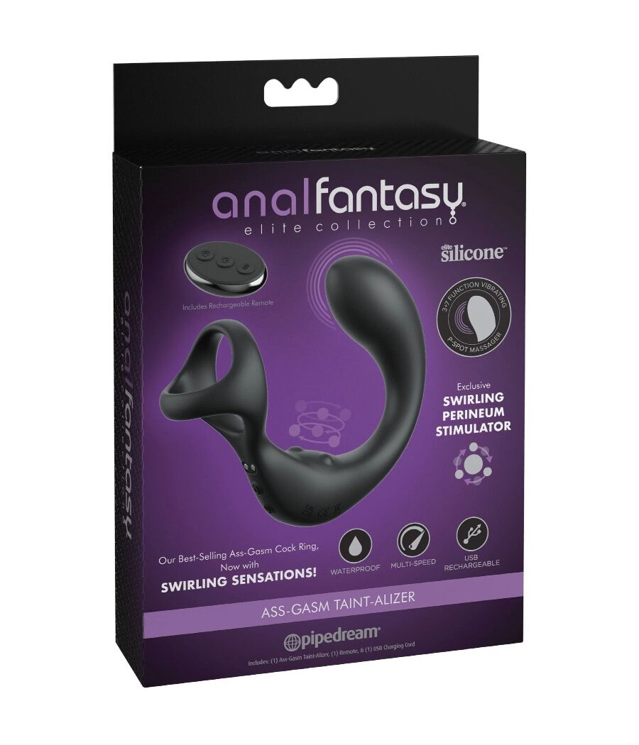 COLEÇÃO ANAL FANTASY ELITE - MASSAGEADOR ANAL VIBRANTE COM CONTROLE REMOTO