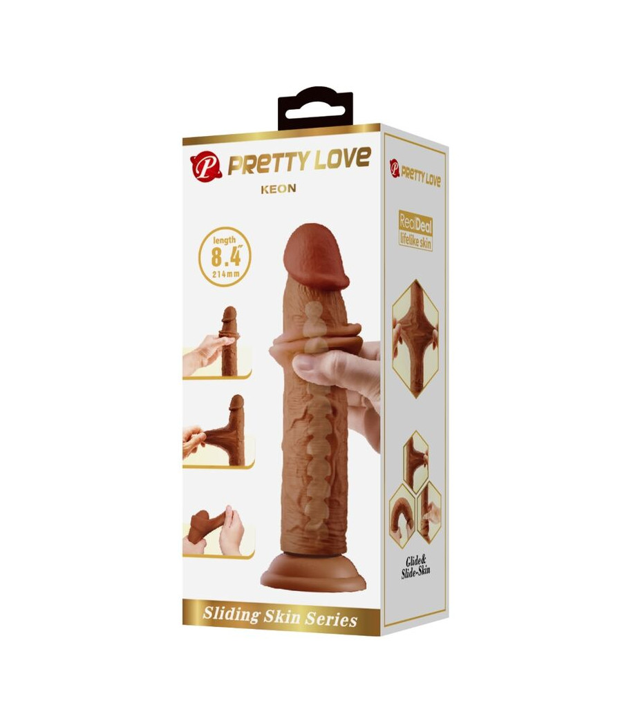 PRETTY LOVE - GODE RÉALISTE KEON 21 CM MARRON