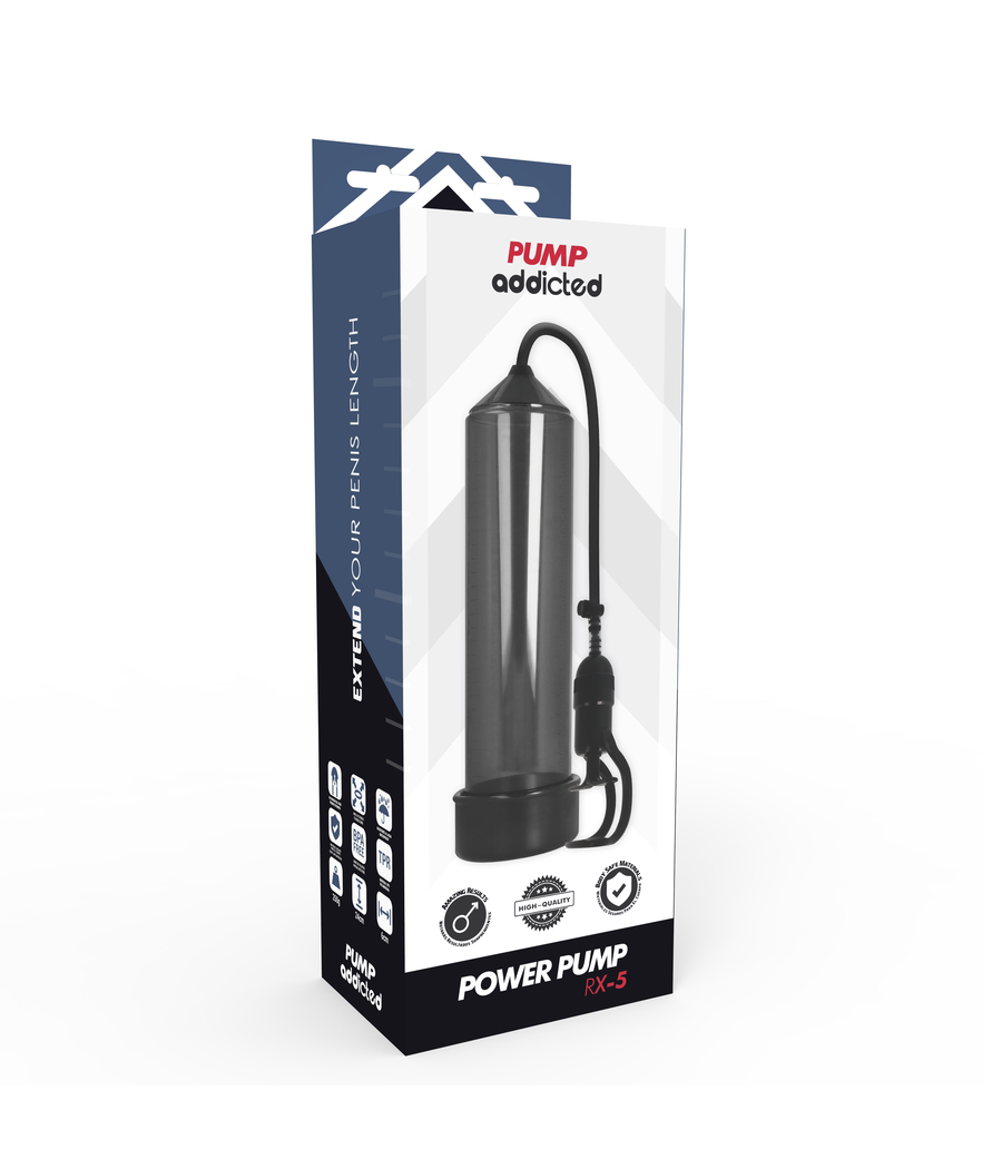 PUMP ADDICTED - BOMBA ERECCIÓN RX5 NEGRO