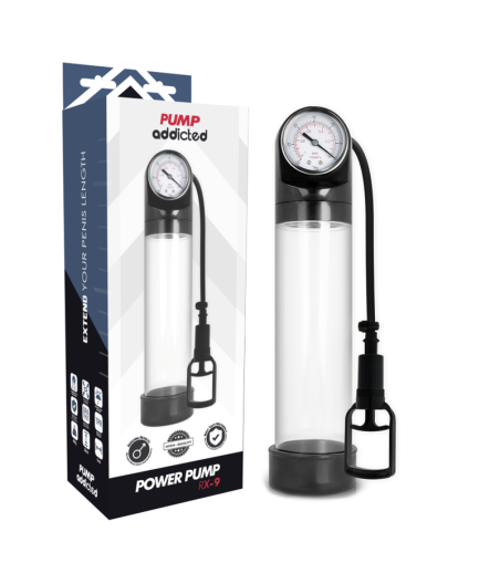 PUMP ADDICTED - BOMBA ERECCIÓN RX9 TRANSPARENTE