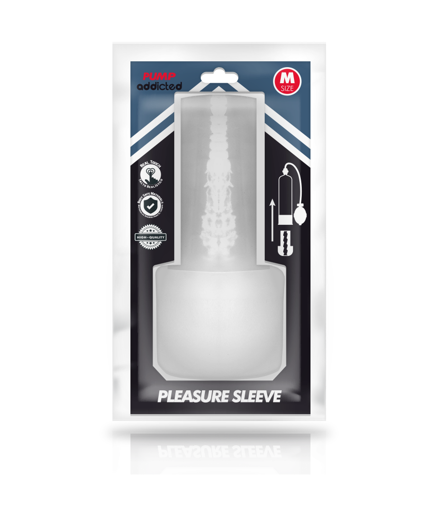 PUMP ADDICTED - PLEASURE SLEEVE MASTUBADOR TALLA M