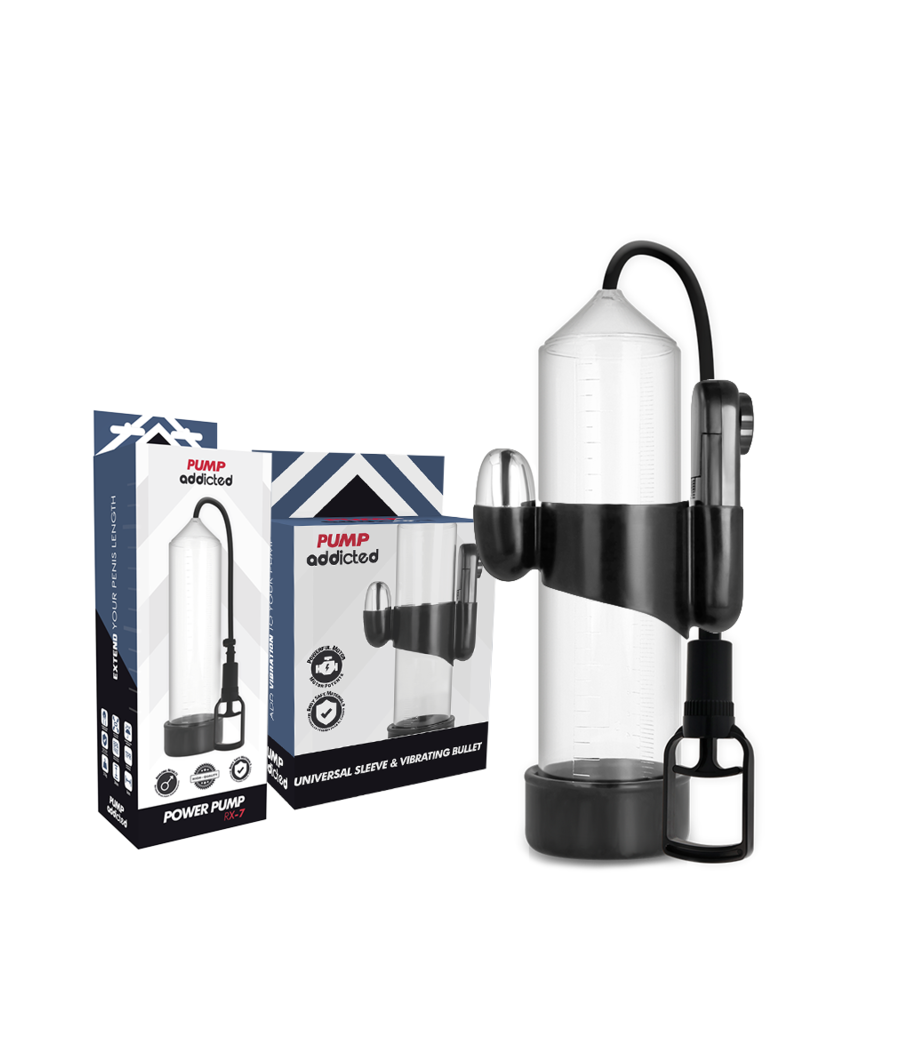 PUMP ADDICTED - VIBRADOR TRANSPARENTE RX7