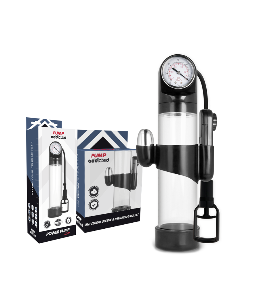 PUMP ADDICTED - VIBRADOR TRANSPARENTE RX9