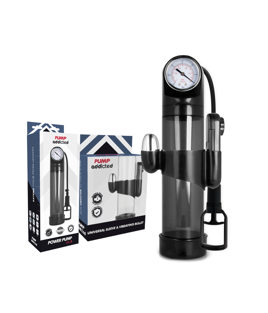 PUMP ADDICTED - VIBRADOR PRETO RX9