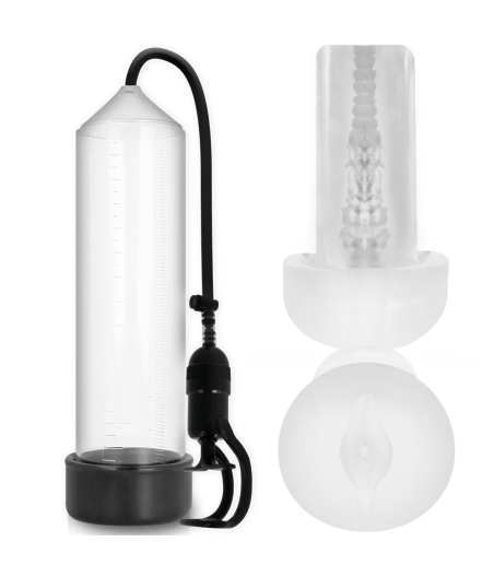 ACCRO À LA POMPE - RX5 TRANSPARENT AVEC MASTURBATEUR