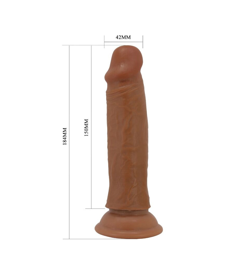 PRETTY LOVE - QUENTIN DILDO REALISTA 18 CM MARROM