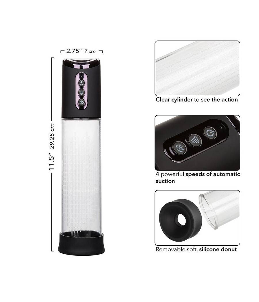 CALEXOTICS - PEAK 4-SPEED SUCTION PUMP BLACK