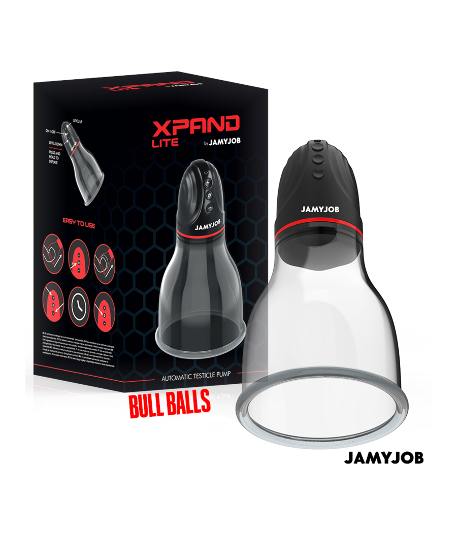 JAMYJOB - XPAND LITE AUTOMATIC TESTICLE PUMP 3 SUCTION LEVELS GREY