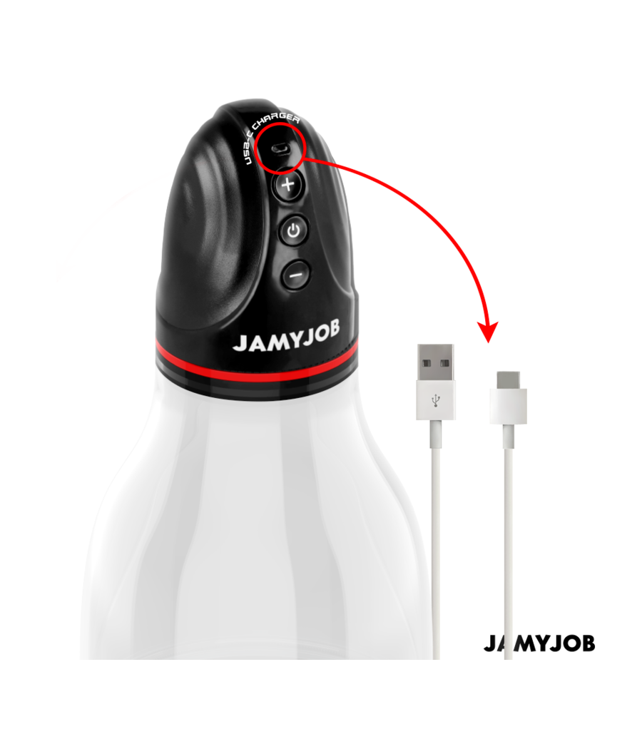 JAMYJOB - POMPA AUTOMATICA PER TESTICOLI XPAND LITE 3 LIVELLI DI ASPIRAZIONE GRIGIA