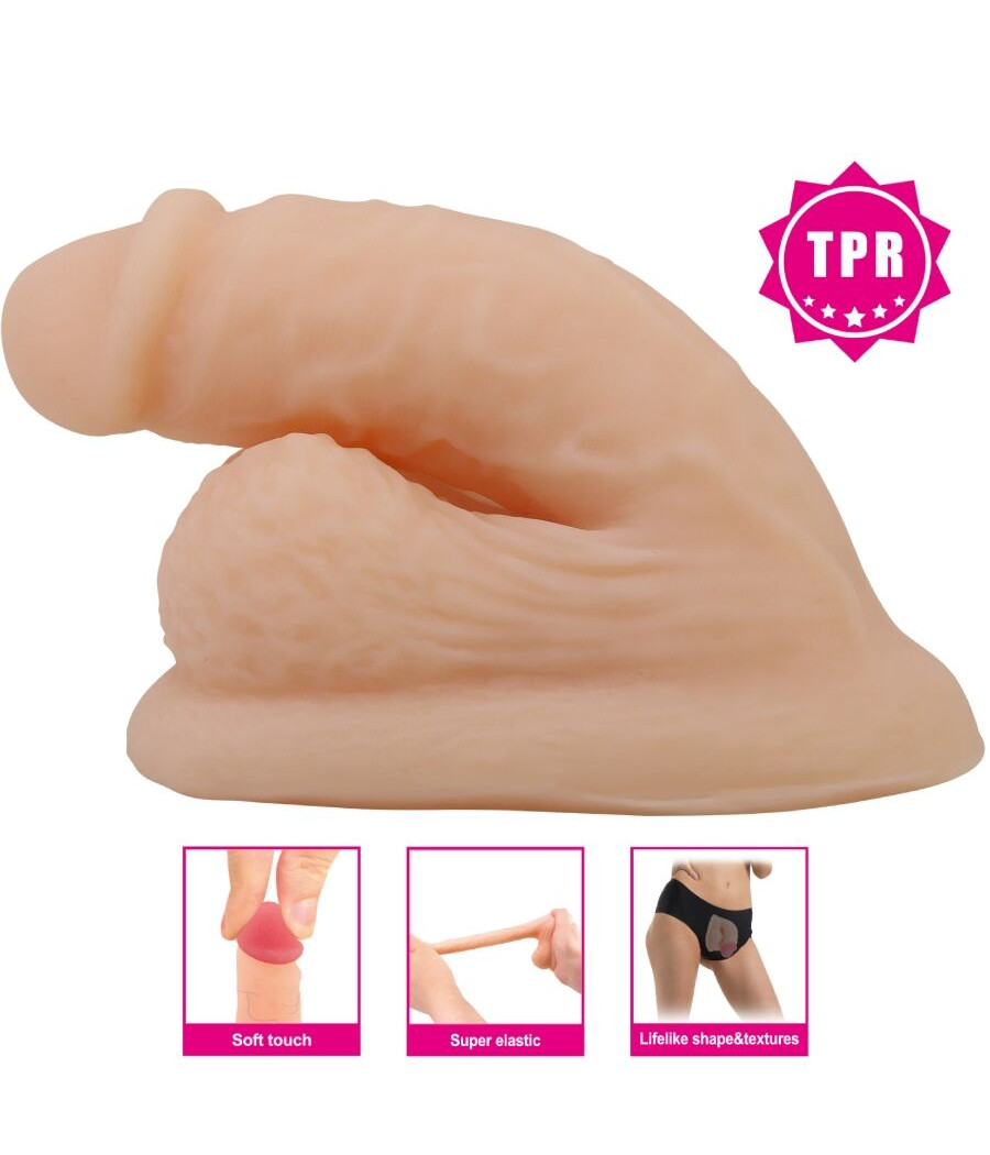 PRETTY LOVE - DILDO WILDON ULTRA RÉALISTE ET ÉLASTIQUE 10 CM NATUREL
