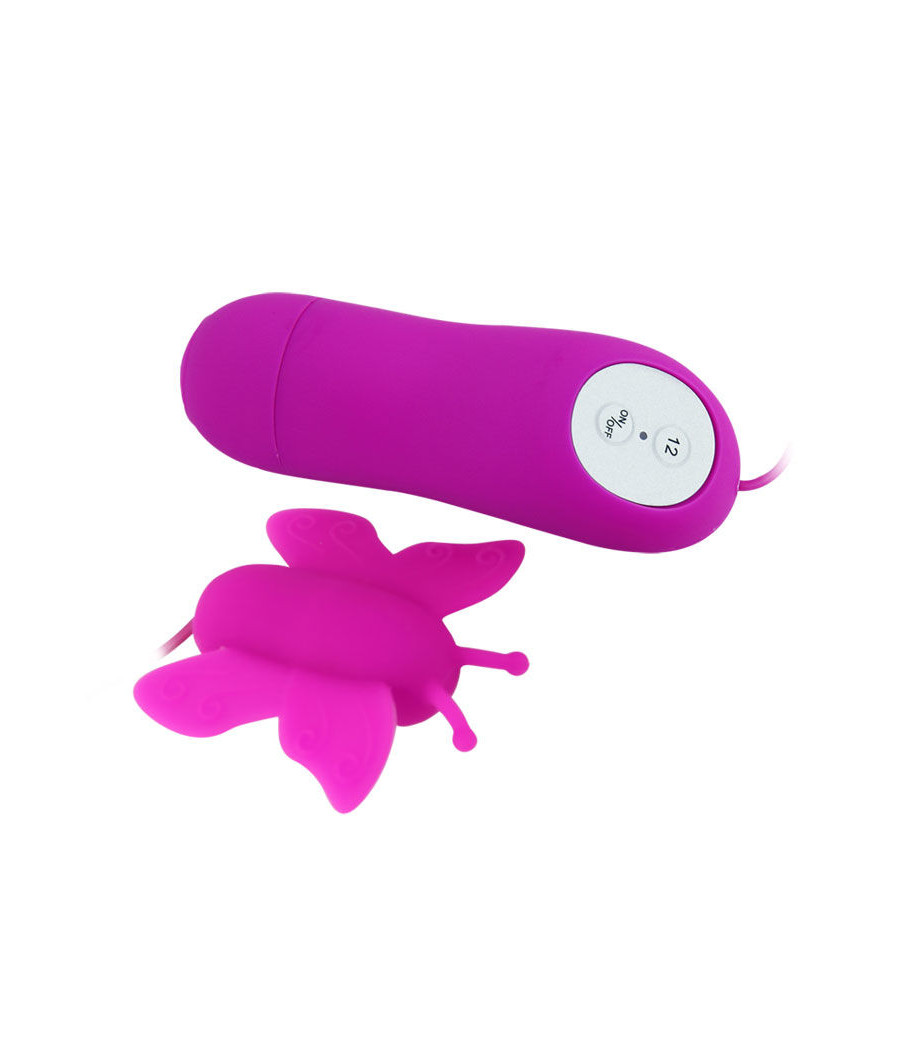 BAILE - LOVE EGGS STIMOLATORE CLITORIDE A FARFALLA 12 VELOCIT TELECOMANDO LILLA