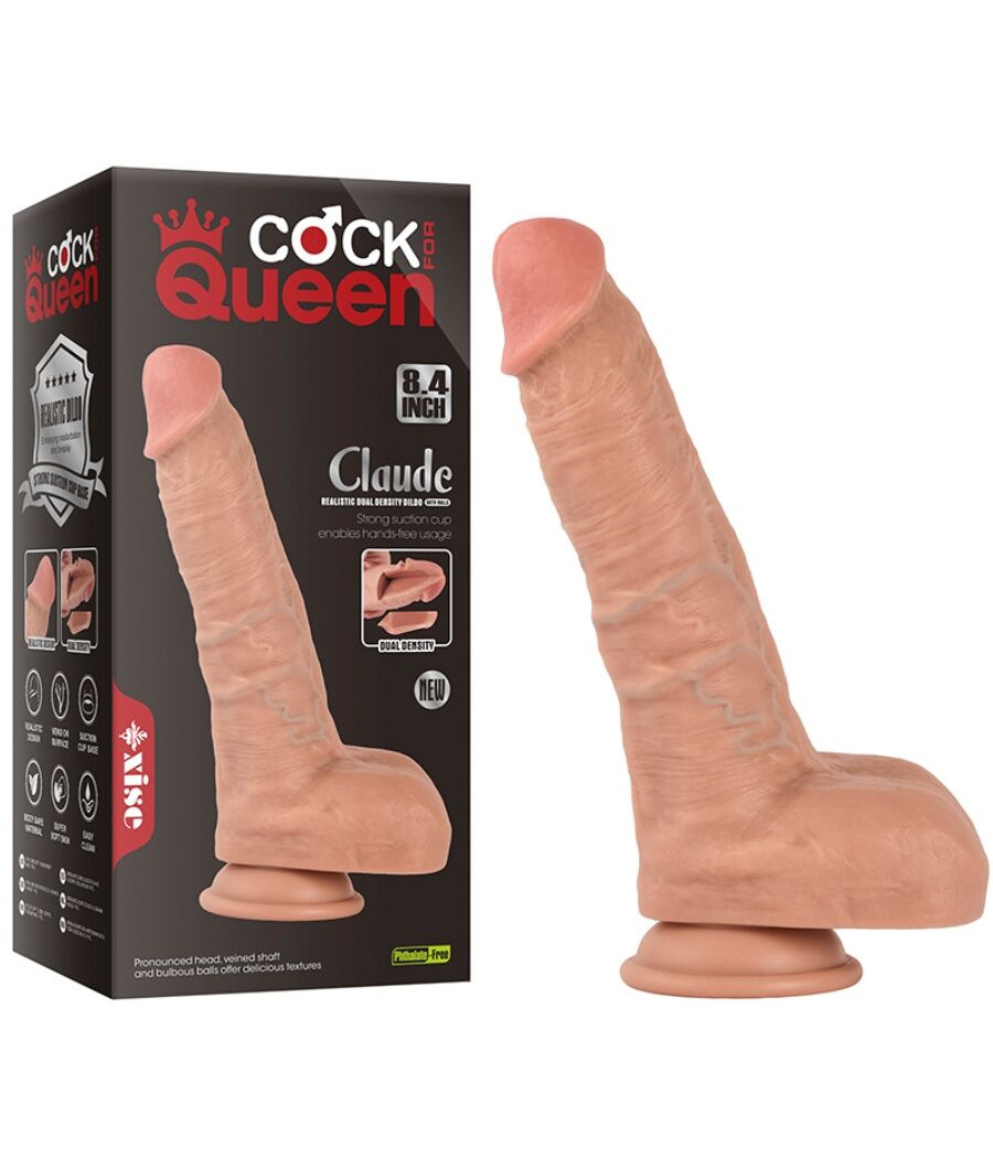 XISE - CLAUDE DILDO REALÍSTICO DOBLE DENSIDAD 16,5 CM