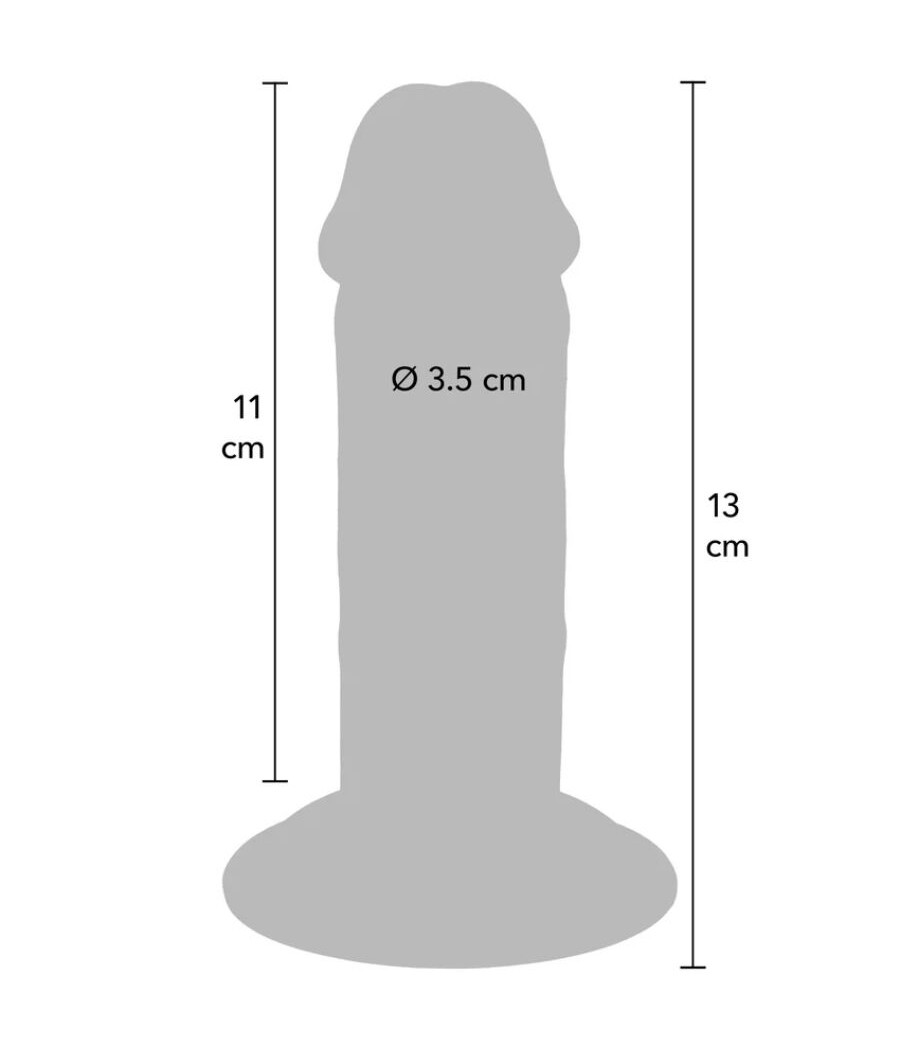 GET REAL - DELUXE DICKER DOPPELDICHTER TPE-PENDIGES, 13 CM