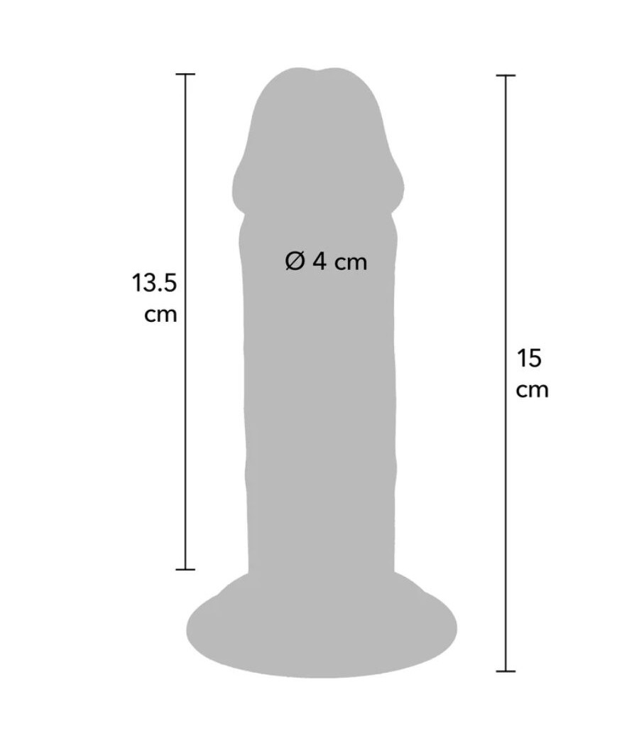 GET REAL - PÉNIS DE LUXE ÉPAIS DOUBLE DENSITÉ EN TPE 15 CM