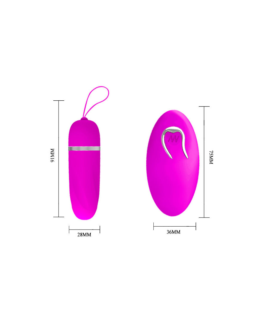 PRETTY LOVE - DEBBY VIBRATING EGG WITH CONTROL