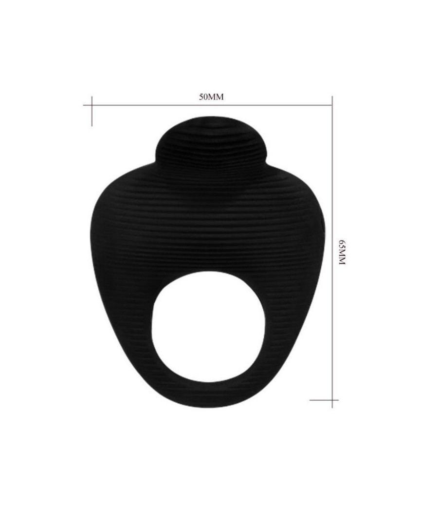 PRETTY LOVE - THIMBLE ANEL VIBRADOR PRETO