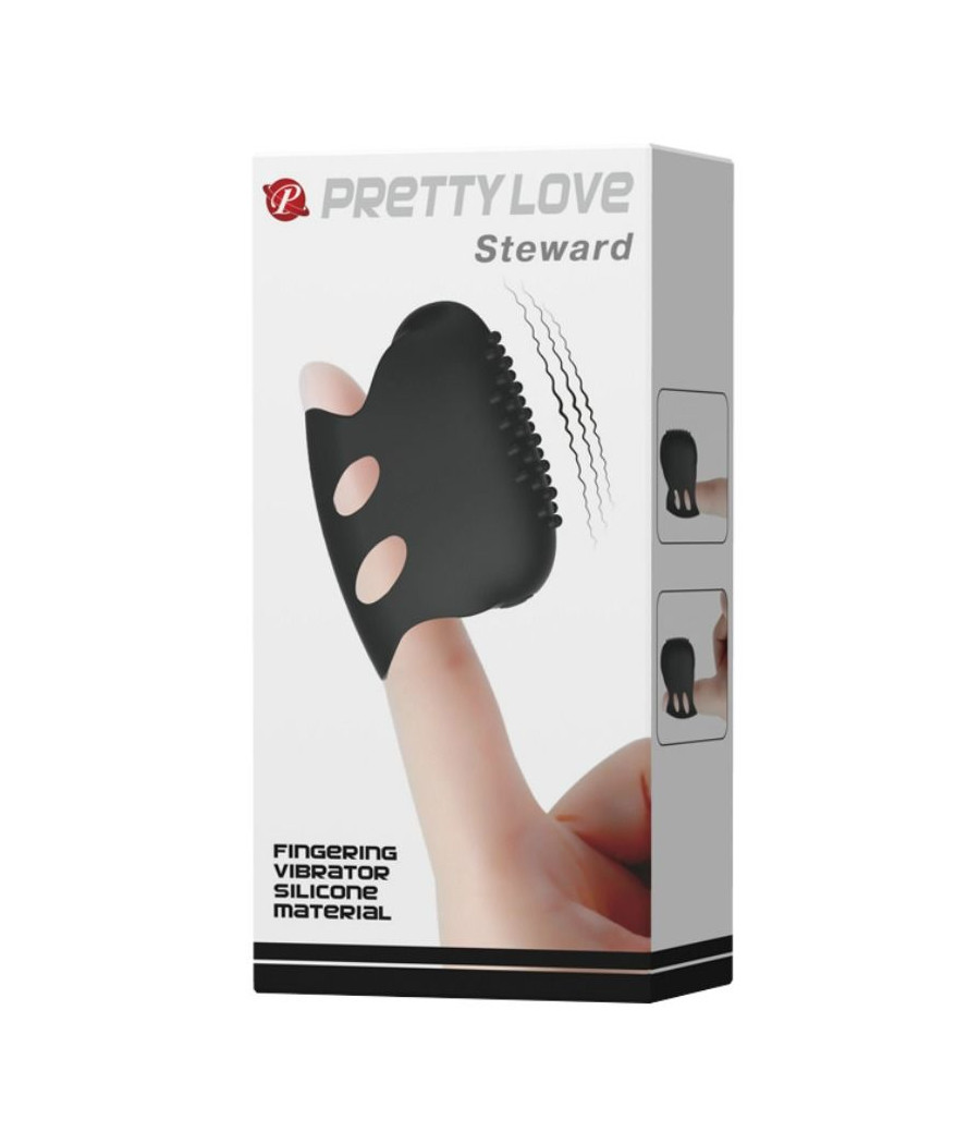 PRETTY LOVE - FLIRTATION STEWARD BLACK VIBRATION THIMBLE