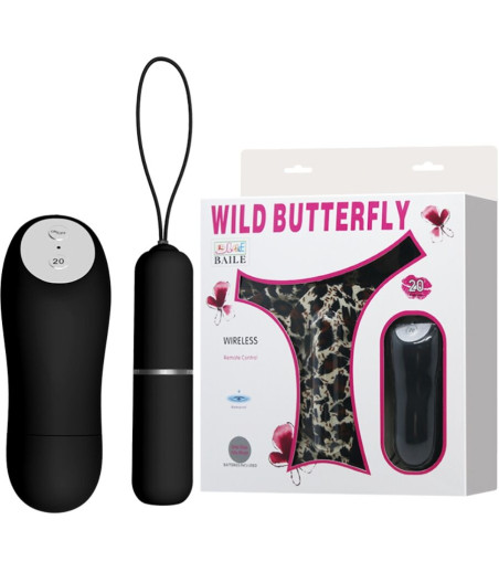 BAILE - CALCINHA FIO DENTAL COM VIBRADOR BALA E CONTROLE REMOTO PRETA