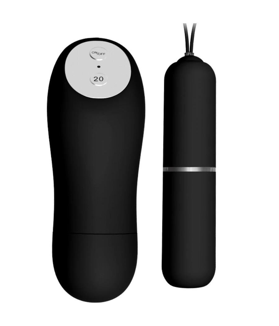 BAILE - CALCINHA FIO DENTAL COM VIBRADOR BALA E CONTROLE REMOTO PRETA