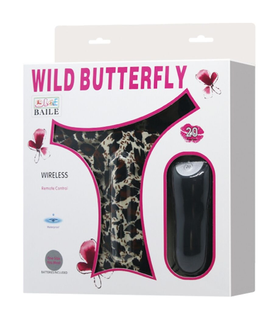 BAILE - Stringtanga mit Vibrationskugel und Fernbedienung, Schwarz