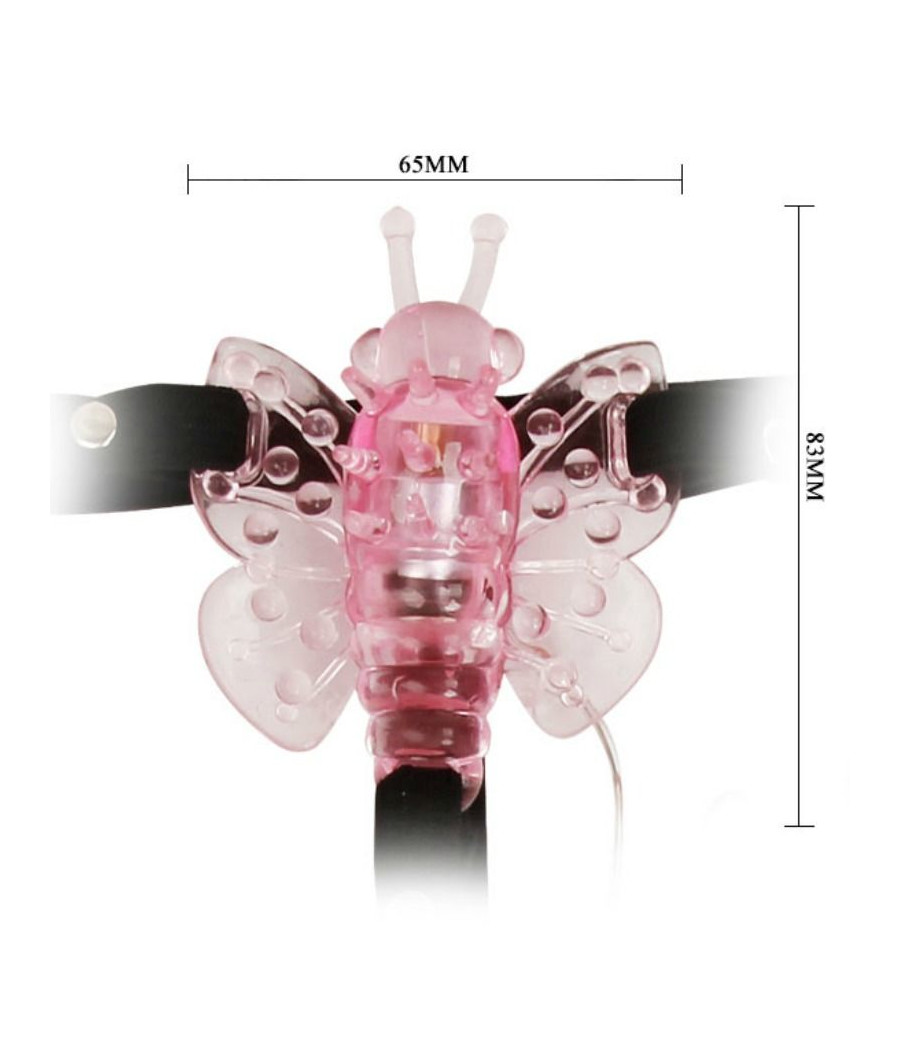 BAILE - HARNESS WITH MULTIVESPEED VIBRATING BUTTERFLY