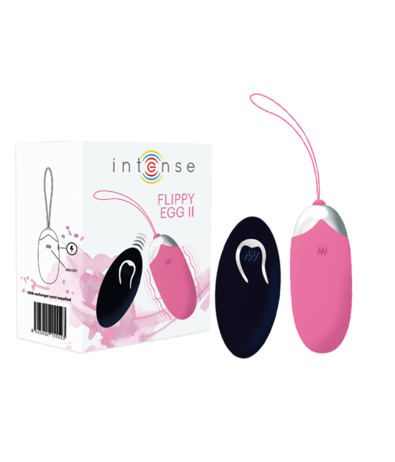 INTENSE - FLIPPY II VIBRATING EGG WITH REMOTE CONTROL PINK