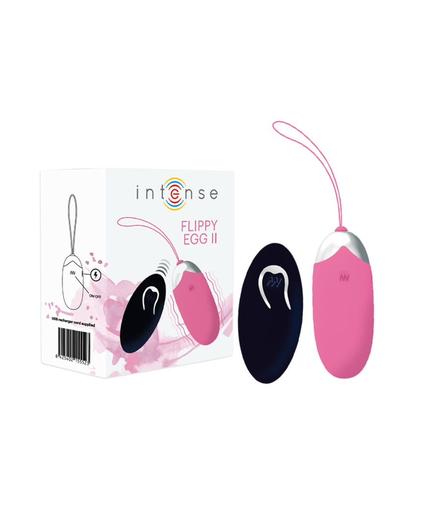 INTENSE - OEUF VIBRANT FLIPPY II AVEC TÉLÉCOMMANDE ROSE