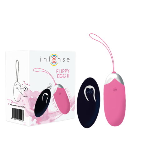 INTENSE - OEUF VIBRANT FLIPPY II AVEC TÉLÉCOMMANDE ROSE