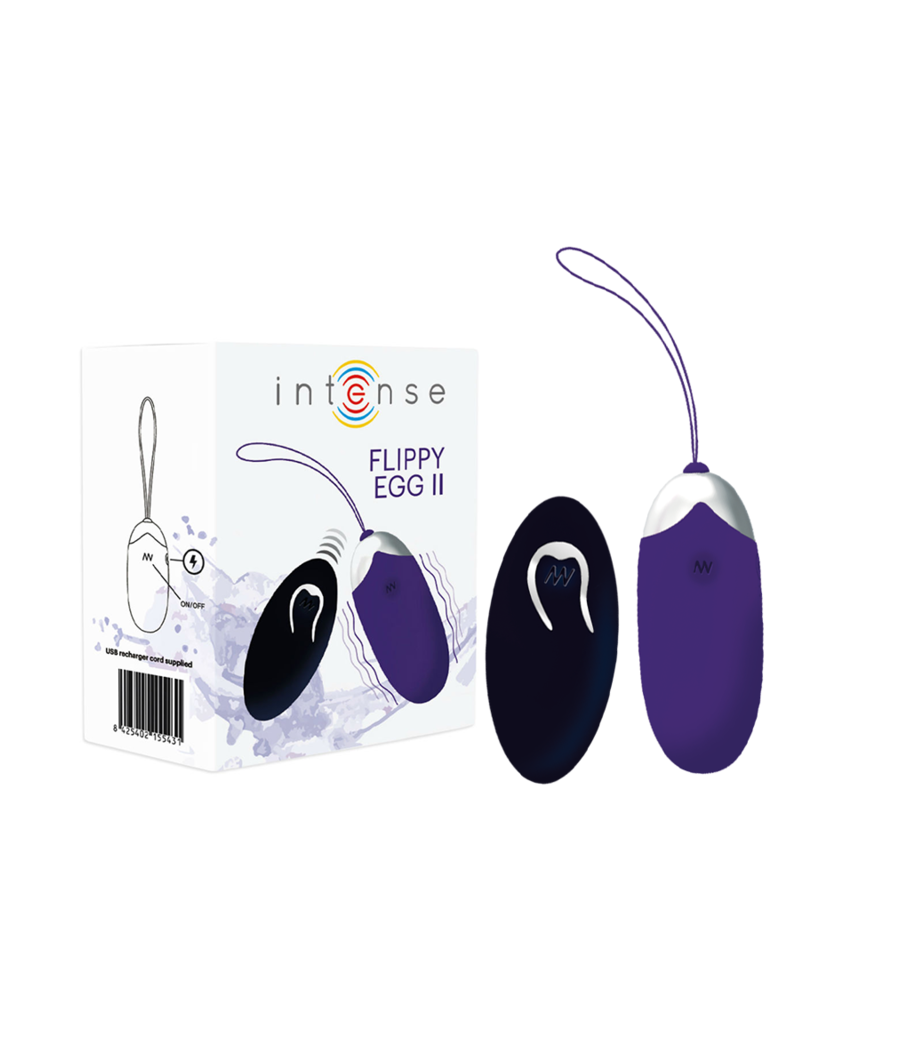 INTENSE - FLIPPY II VIBRANTE OVO COM CONTROLE REMOTO ROXO