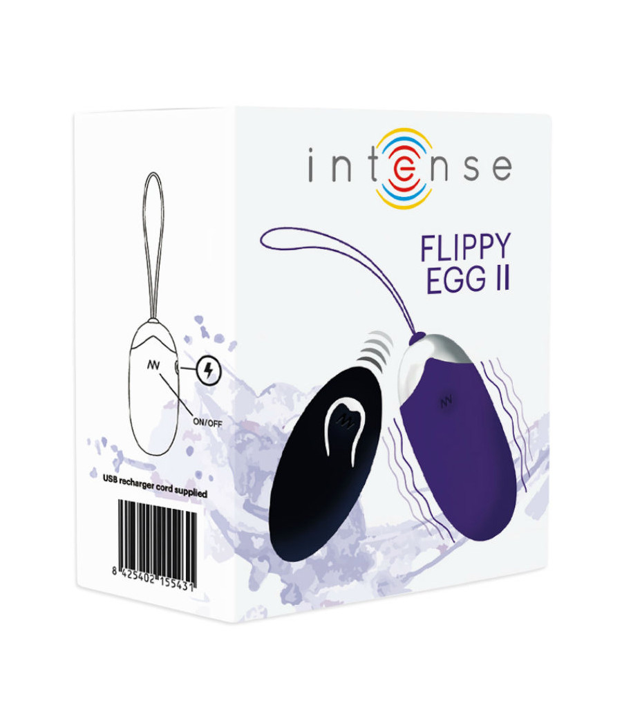 INTENSE - UOVO VIBRANTE FLIPPY II CON TELECOMANDO VIOLA