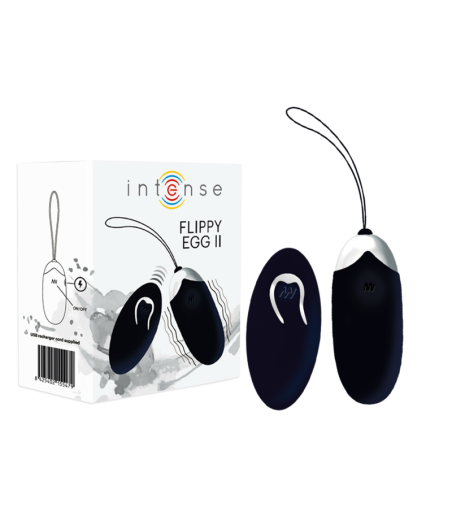 INTENSE - FLIPPY II VIBRATING EGG WITH REMOTE CONTROL BLACK