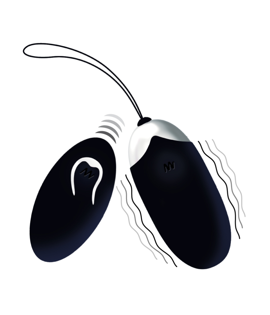 INTENSE - FLIPPY II HUEVO RECARGABLE REMOTO NEGRO