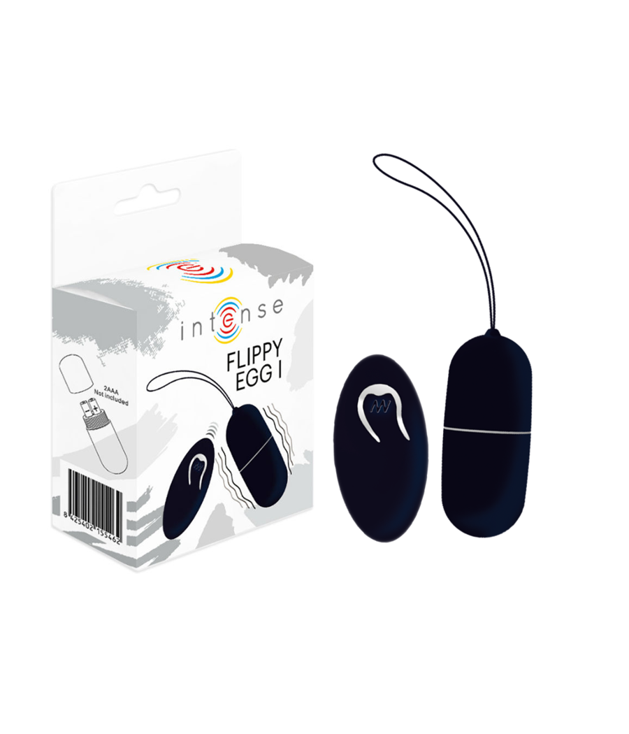 INTENSE - OEUF VIBRANT FLIPPY I AVEC TÉLÉCOMMANDE NOIR