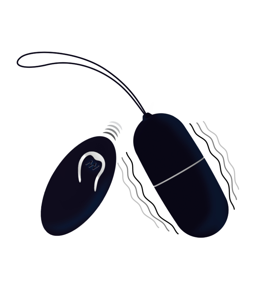 INTENSE - OEUF VIBRANT FLIPPY I AVEC TÉLÉCOMMANDE NOIR