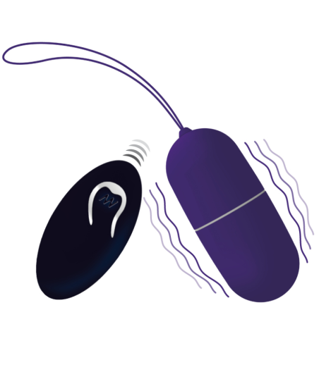 INTENSE - FLIPPY I VIBRATING EGG WITH REMOTE CONTROL PURPLE