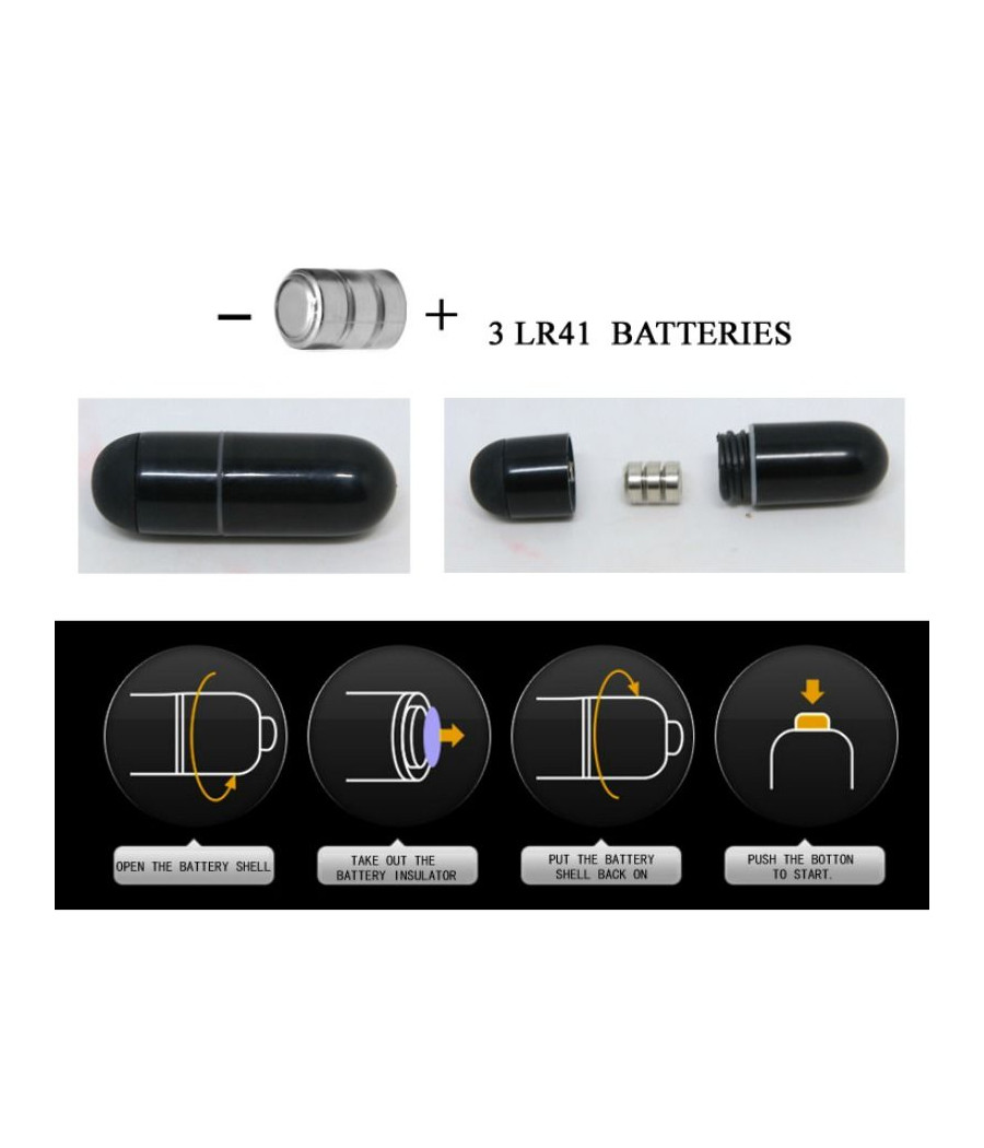 BAILE - BRAVE MAN PENISABDECKUNG MIT KANINCHEN SCHWARZ 16.5 CM