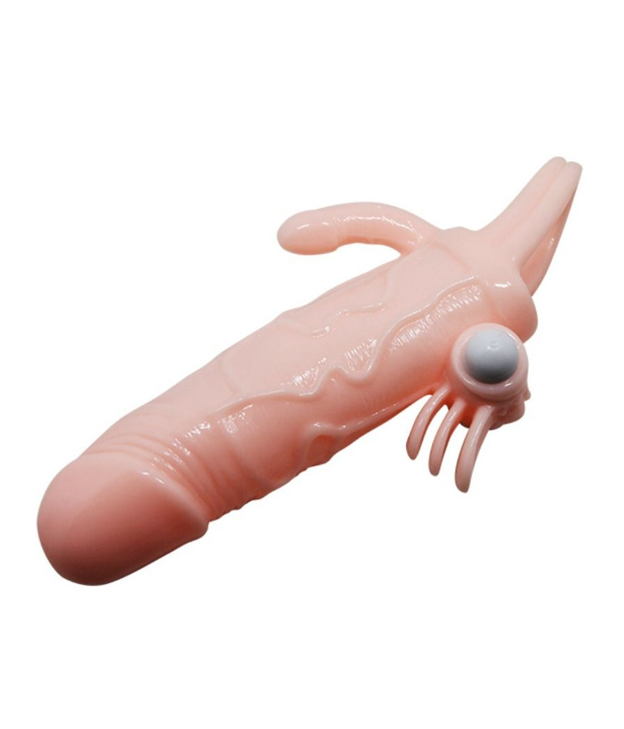 BAILE - COPERTURA PENE UOMO CORAGGIOSO CON CLITITO E CARNE PER STIMOLAZIONE ANALE 16.5 CM