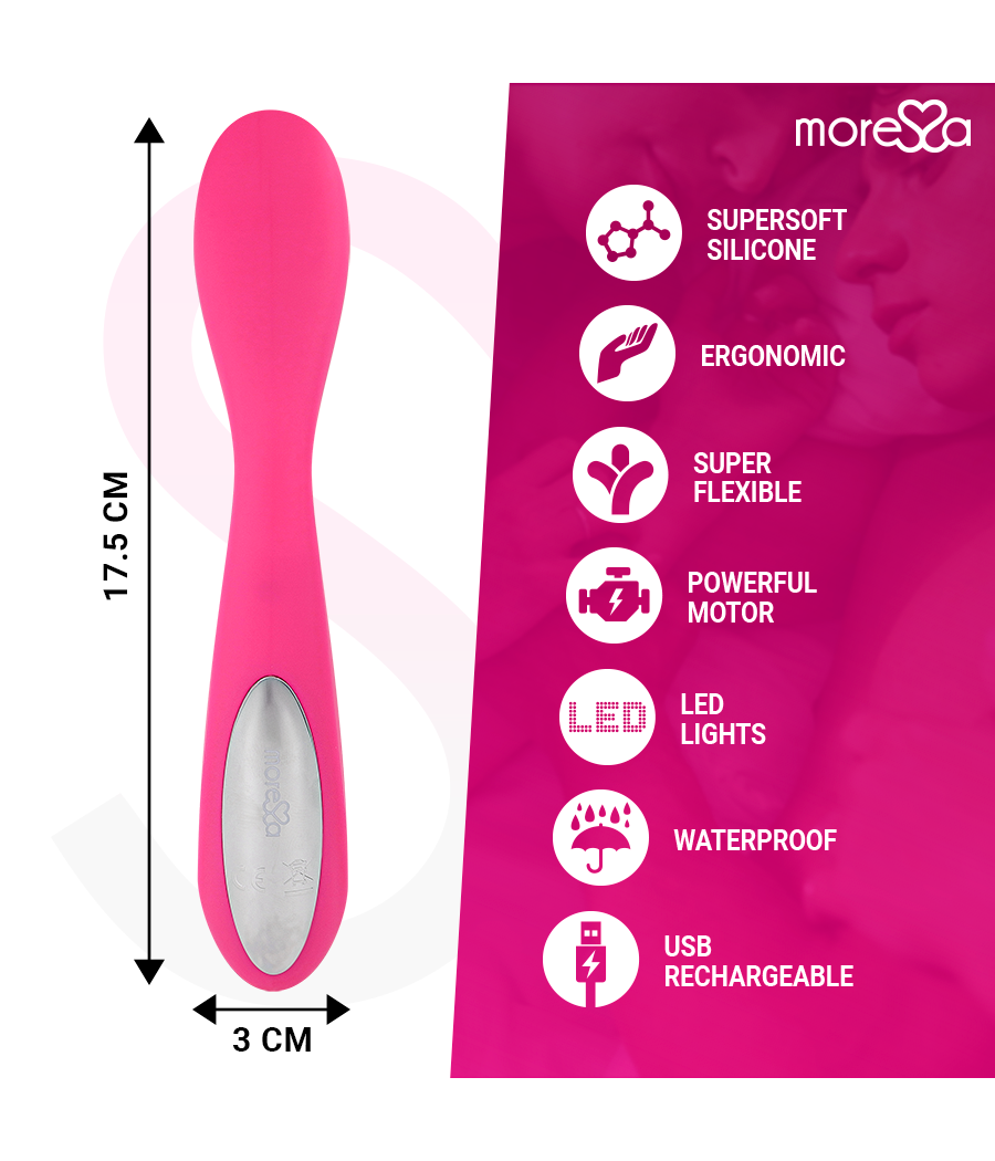 MORESSA - DRUSO RECHARGEABLE EN SILICONE PREMIUM
