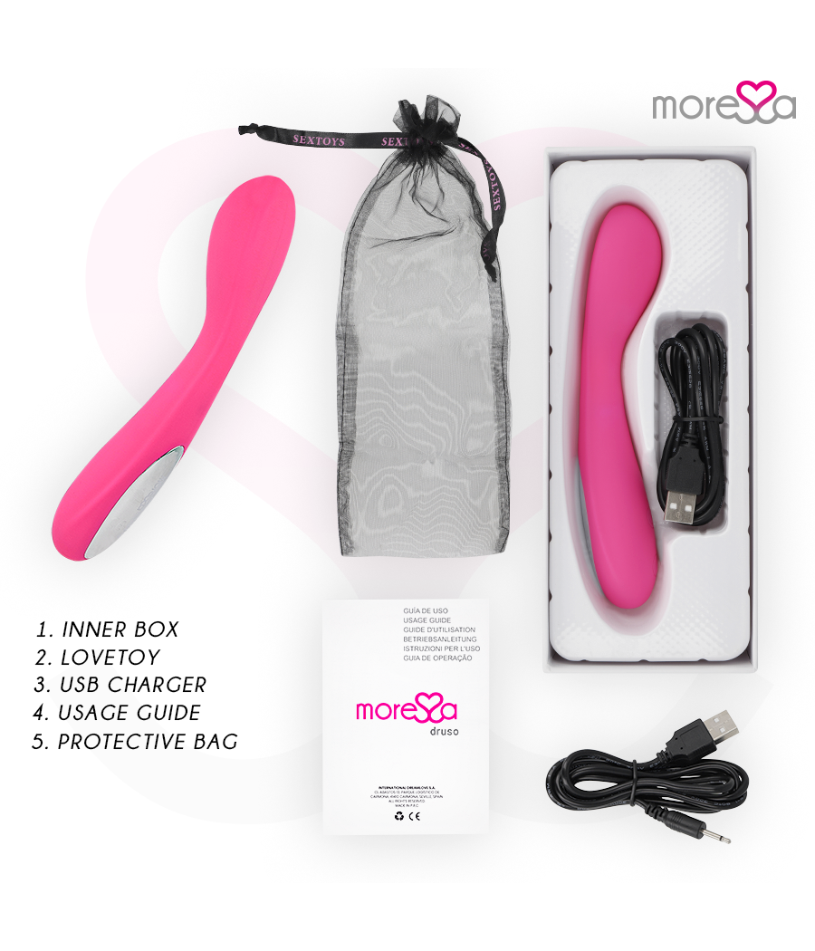 MORESSA - DRUSO PREMIUM SILICONE RECARREGVEL