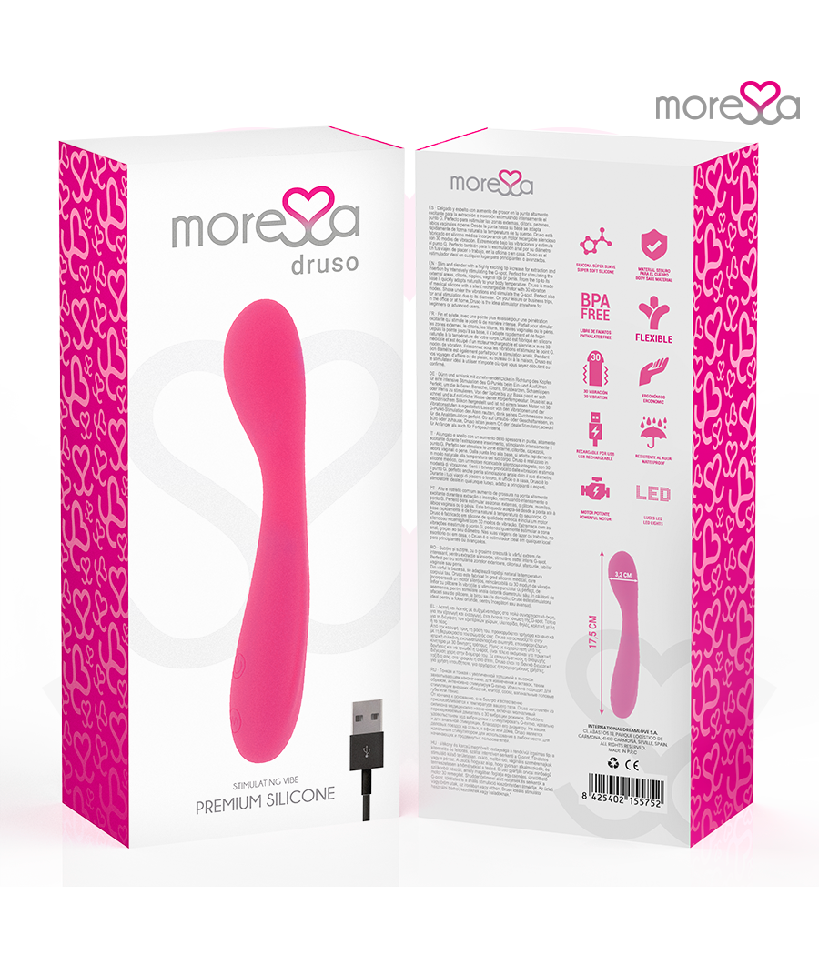 MORESSA - DRUSO PREMIUM SILICONE RECARREGVEL