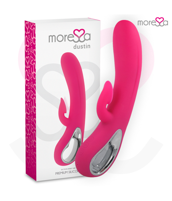 MORESSA - DUSTIN SUCCIONADOR CLITORIAL Y POTENTE VIBRACIÓN PREMIUM SILICONE RECARGABLE