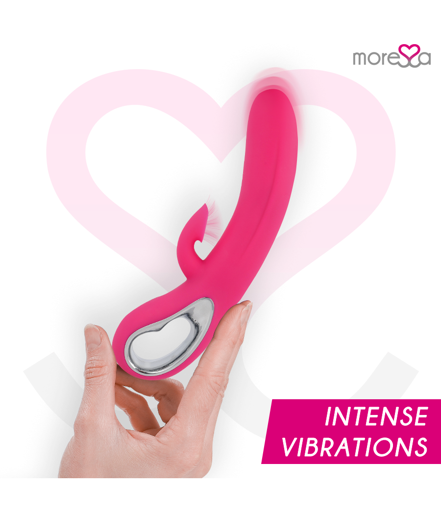 MORESSA - DUSTIN SUCCIONADOR CLITORIAL Y POTENTE VIBRACIÓN PREMIUM SILICONE RECARGABLE
