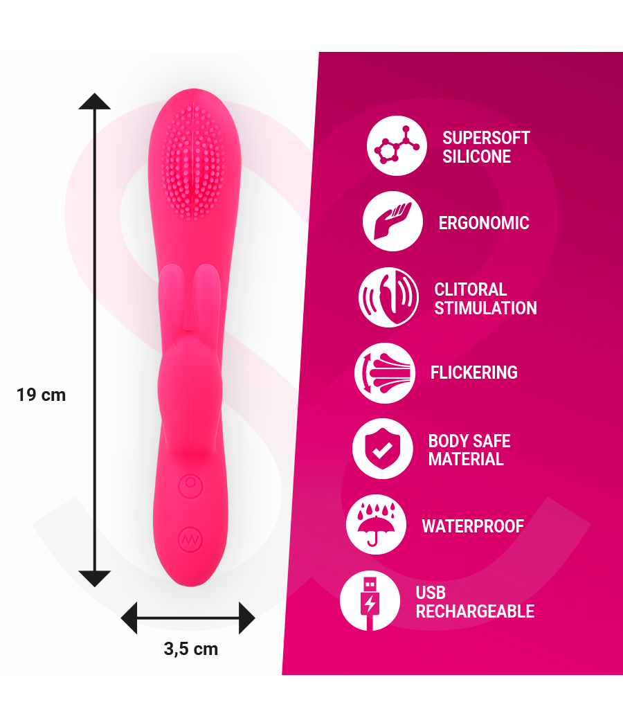 MORESSA - GINO TICKLING VAGINAL PREMIUM SILICONE RECARGABLE