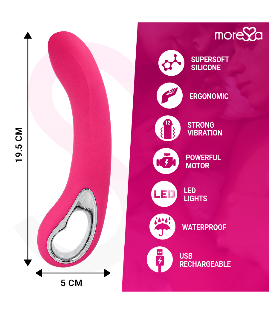 MORESSA - NELSON MASAJEADOR PUNTO G PREMIUM SILICONE RECARGABLE