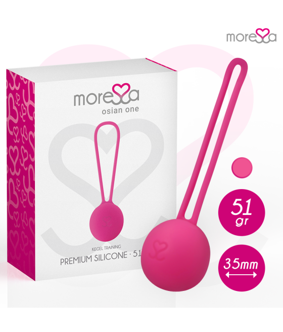 MORESSA - OSIAN ONE ENTRENAMIENTO SUELO PELVICO 51gr PREMIUM SILICONA ROSA