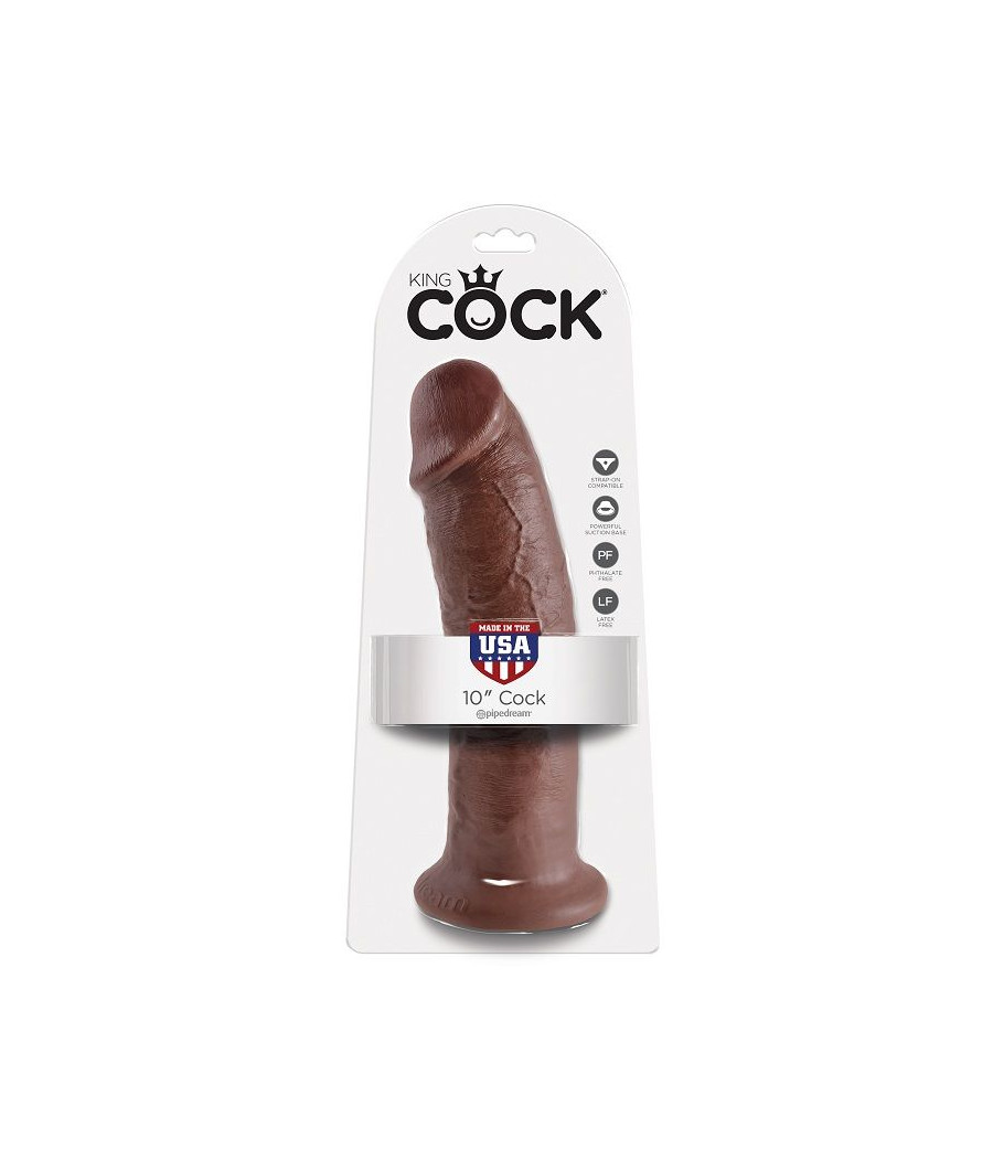 KING COCK - 10 DILDO MARRONE 25.4 CM