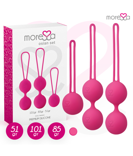 MORESSA - OSIAN SET PREMIUM SILICONE ROSE (Osian One - 51 g | Osian Two - 101 g | Osian Three 85 g)
